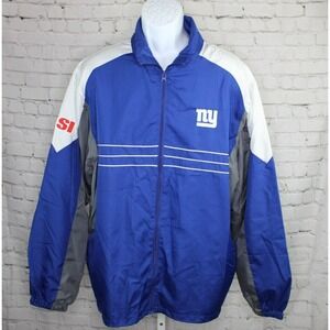 Reebok NFL New York Giants Windbreaker Jacket XL Sports Illustrated Team Apparel